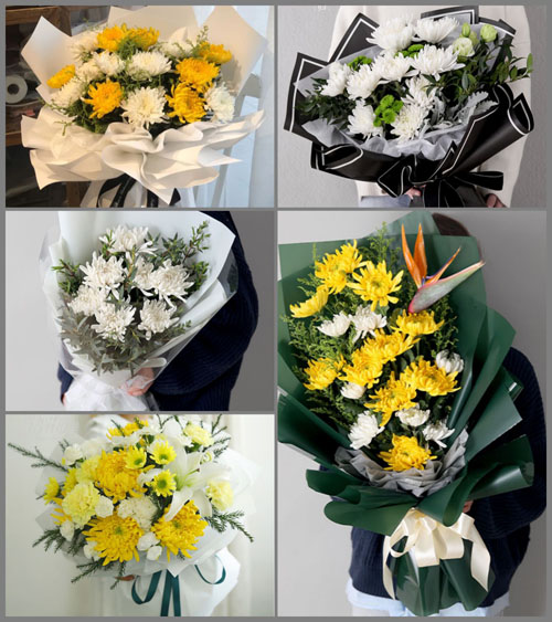 山西忻州五台县茹村乡陡咀村白事花束代送